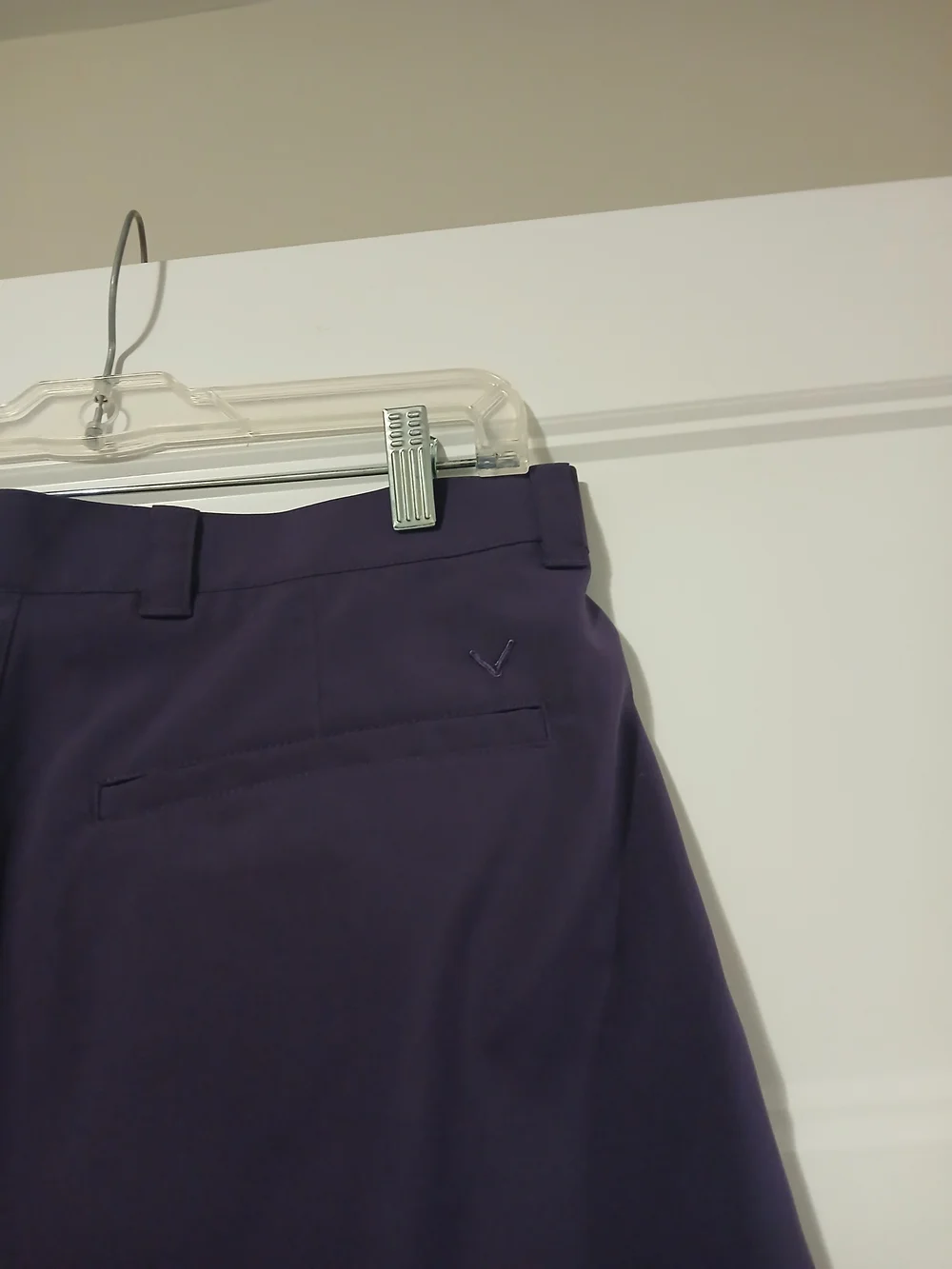 Men's Callaway Performance Golf Shorts - Deep Purple Sz 34 - Picture 7 of 8